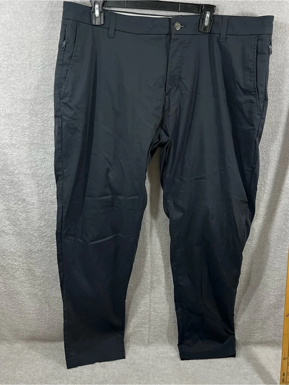 BIRD DOGS FLAT FRONT STRETCH PERFORMANCE GOLF PANTS 40 x 30 Charcoal Gray